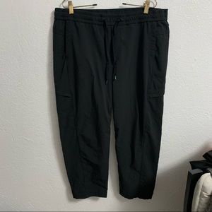 Eddie Bauer Black Capri Drawstring Pants